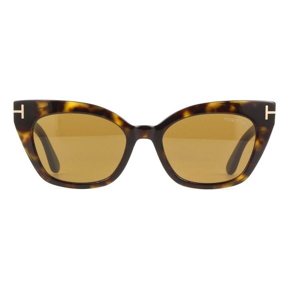 New TOM FORD Juliette Havana Cat Eye FT1031/S 52E Sunglasses Women - Picture 2 of 4